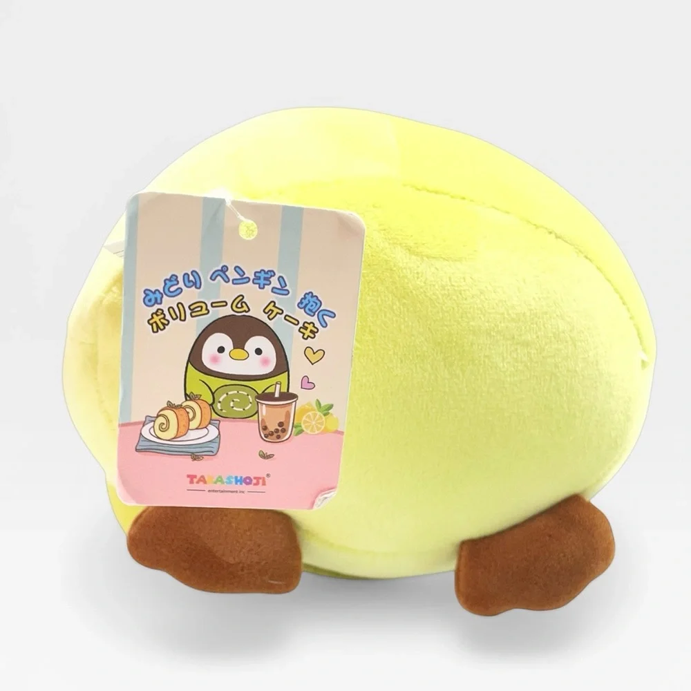 Takashoji Matcha Penguin Green Roll Cake 6" Plush Stuffed Animal Kawaii NWT - Picture 3 of 7
